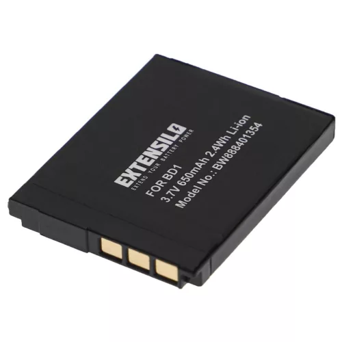 VHBW Sony NP-BD1, NP-FD1 Akku - 650 mAh, 3,7 V, Li-Ion
