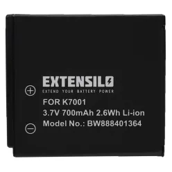 VHBW Battery for Kodak Klic 7001 - 700 mAh, 3.7 V, Li-Ion