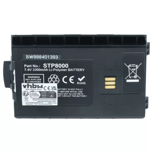 VHBW Radio Akku 300-01174, 300-01175, 300-00635, 300-00631, 300-00634 - 3300 mAh 7,4 V Li-Ion
