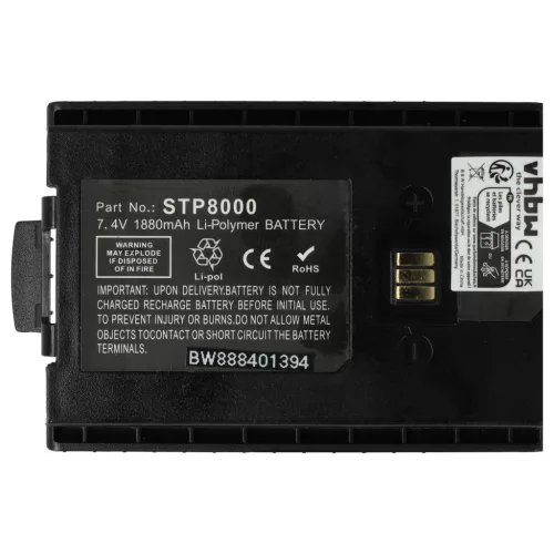 VHBW Radio Akku 300-01174, 300-00635, 300-00631, 300-00634 - 1880 mAh 7,4 V Li-Polymer