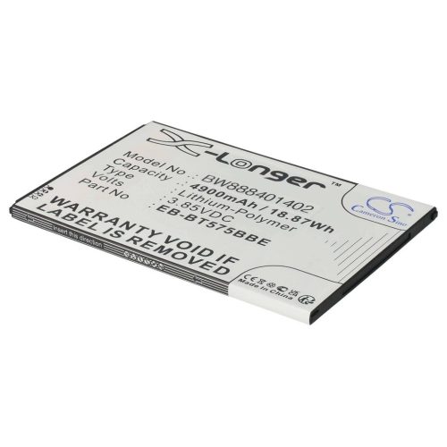 VHBW Tablet akkumulátor Samsung GH43-05039A, EB-BT575BBE - 4900 mAh 3,85 V Li-polimer