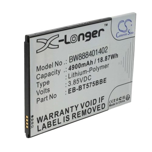 VHBW Tablet akkumulátor Samsung GH43-05039A, EB-BT575BBE - 4900 mAh 3,85 V Li-polimer