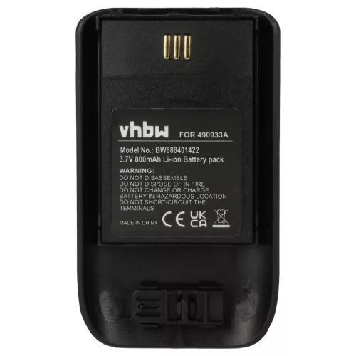 VHBW Vezetékes telefon akku Ascom 490933A, 660497 - 800 mAh 3,7 V Li-Ion