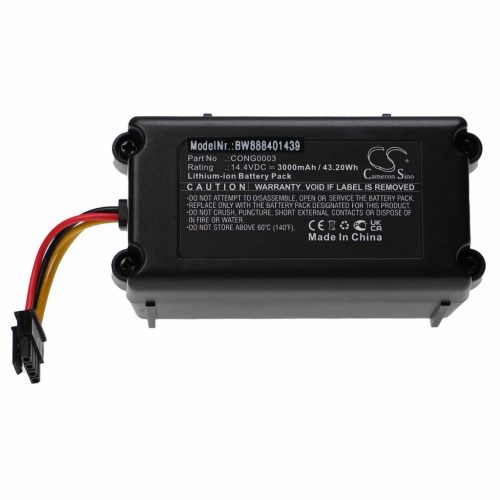 VHBW Battery for Bagotte BONA18650-MF1 - 3000 mAh, 14.4 V, Li-Ion
