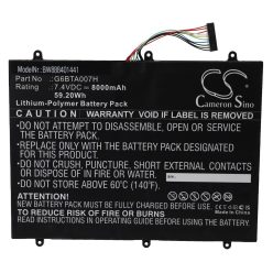   VHBW Tablet battery for Wacom G6BTA007H device - 8000 mAh 7.4 V Li-polymer