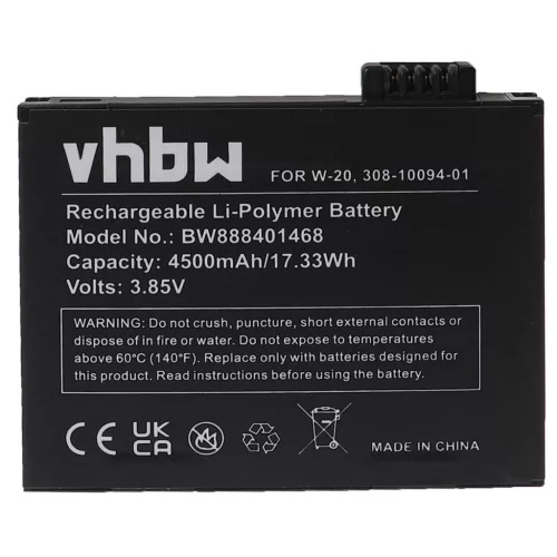 VHBW Netgear W-20 Mobile Router Battery, 308-10094-01, 4500 mAh, 3.85 V, Li-polymer
