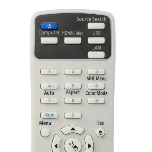 VHBW Epson 164880600 Remote Control for Epson Projector Type 156606