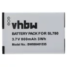 VHBW Vezetékes telefon akku Siemens S30852-D2152-X1, 4250366817255 - 800 mAh 3,7 V Li-Ion