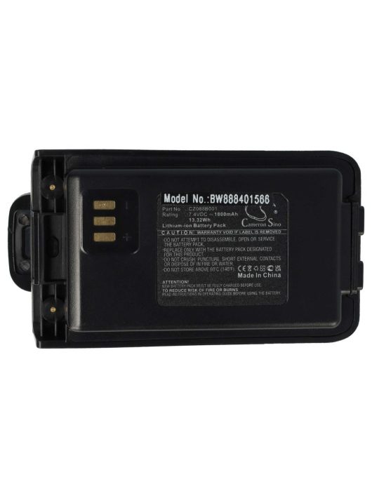 Rádió akku Motorola CZ088B001-hez - 1800 mAh 7,4 V Li-Ion + övcsipesz