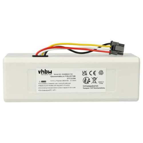 VHBW Battery for Dreame P1904-4S1P-MM - 2600 mAh, 14.4 V, Li-Ion