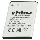 VHBW Senior Mobile Phone Battery for Swisstone RCB03S02 - 800 mAh 3.7 V Li-Ion - Smartphone Battery