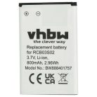 VHBW Senior Mobile Phone Battery for Swisstone RCB03S02 - 800 mAh 3.7 V Li-Ion - Smartphone Battery