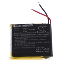VHBW Plutour CANR-G15 Battery - 370 mAh, 3.7 V, Li-Polymer