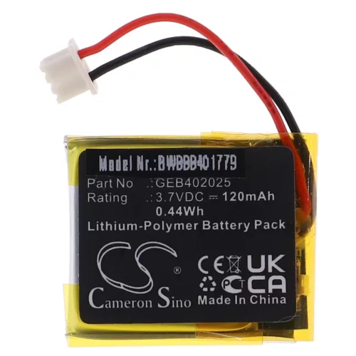 VHBW Remote Control Battery Viper GEB402025 - 120 mAh 3.7 V Li-polymer