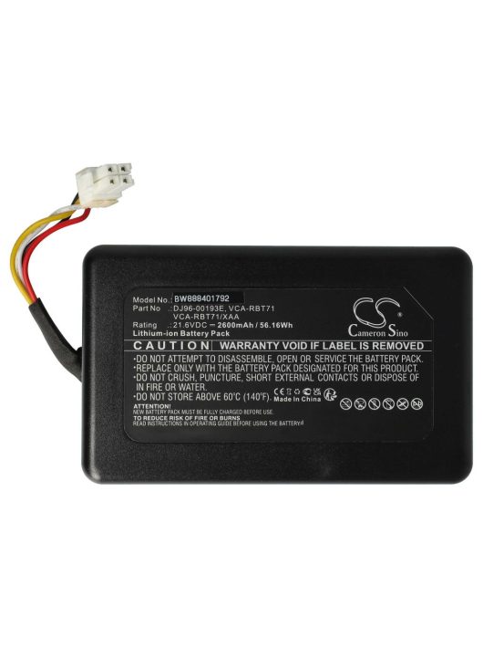 Samsung DJ96-00202A, DJ96-00193E, DJ96-00193C, VCA-RBT71 akkumulátor - 2600 mAh, 21,6 V, Li-Ion