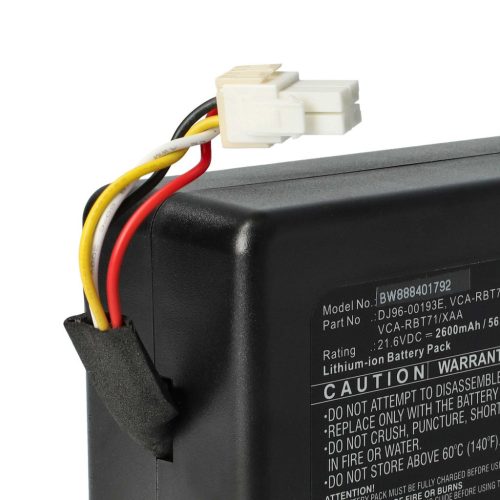 VHBW Samsung DJ96-00202A, DJ96-00193E, DJ96-00193C, VCA-RBT71 Akku - 2600 mAh, 21,6 V, Li-Ion
