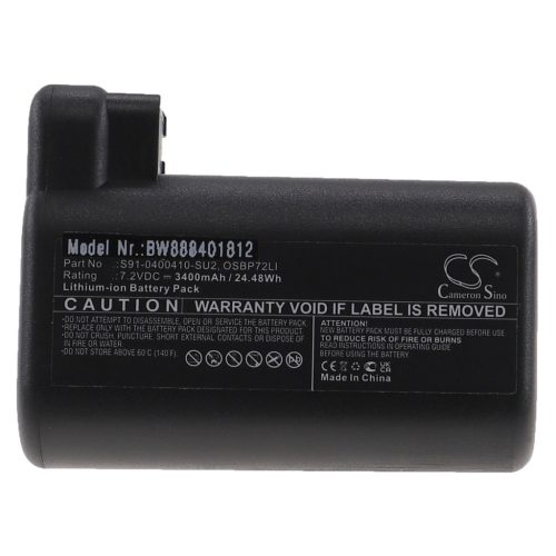 VHBW Battery for AEG S91-0400410-SU2, OSBP72LI - 3400 mAh, 7.2 V, Li-Ion
