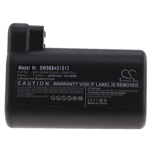 VHBW Battery for AEG S91-0400410-SU2, OSBP72LI - 3400 mAh, 7.2 V, Li-Ion