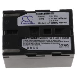   VHBW Samsung SB-L70R, SB-L70A, SB-L70, SB-LS70AB, SB-L220, SB-L110 Akku - 3000 mAh, 7,4 V, Li-Ion