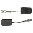 VHBW Carbon Brush, 2 pieces, 16x10x5mm, Metabo WE 14-125 Quick