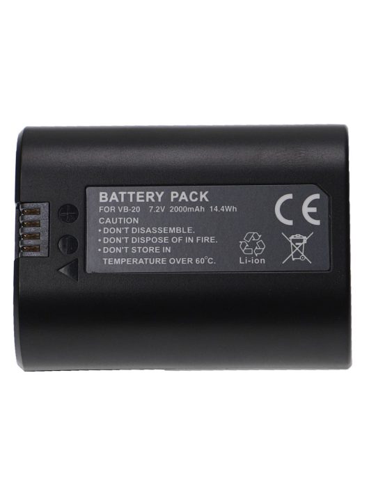 Godox VB20 Fényképezőgép Vakuegység Akkumulátor - 2000 mAh 7,2 V Li-Ion