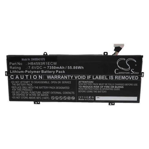 Notebook akkumulátor  Huawei HB4593R1ECW - 7350 mAh 7,6 V Li-polimer