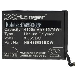   VHBW Mobile Phone Battery for Huawei HB486686ECW - 4100 mAh 3.85 V Li-Polymer - Smartphone Battery