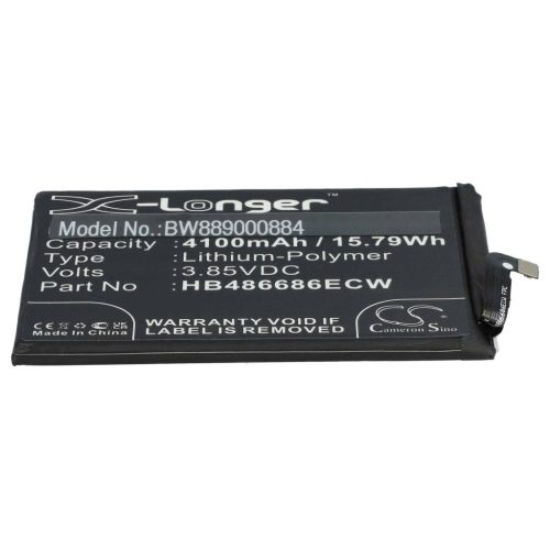 VHBW Mobile Phone Battery for Huawei HB486686ECW - 4100 mAh 3.85 V Li-Polymer - Smartphone Battery