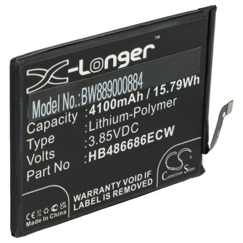 VHBW Mobile Phone Battery for Huawei HB486686ECW - 4100 mAh 3.85 V Li-Polymer - Smartphone Battery