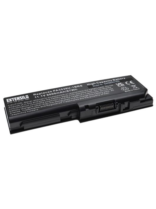 Notebook akkumulátor  Toshiba PA3536U-1BRS, PA3537U-1BAS, PA3536U-1BAS - 6000 mAh 11,1 V Li-Ion