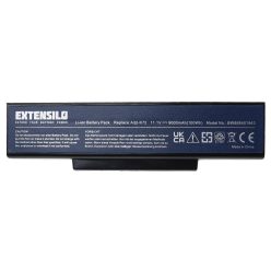   Notebook akkumulátor  Asus 70-NXH1B1000Z, 70-NX01B1000Z - 9000 mAh 11,1 V Li-Ion, fekete