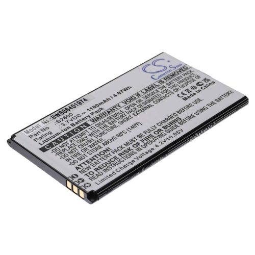 VHBW Mobile Phone Battery for Wiko B2860 - 1100 mAh 3.7 V Li-Ion - Smartphone Battery