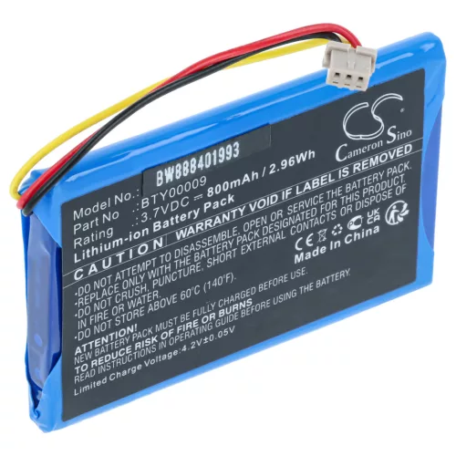VHBW Kartenleser Akku BTY00009, FPS16020002419 - 800 mAh 3,7 V Li-Ion