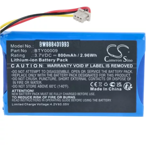 VHBW Kartenleser Akku BTY00009, FPS16020002419 - 800 mAh 3,7 V Li-Ion