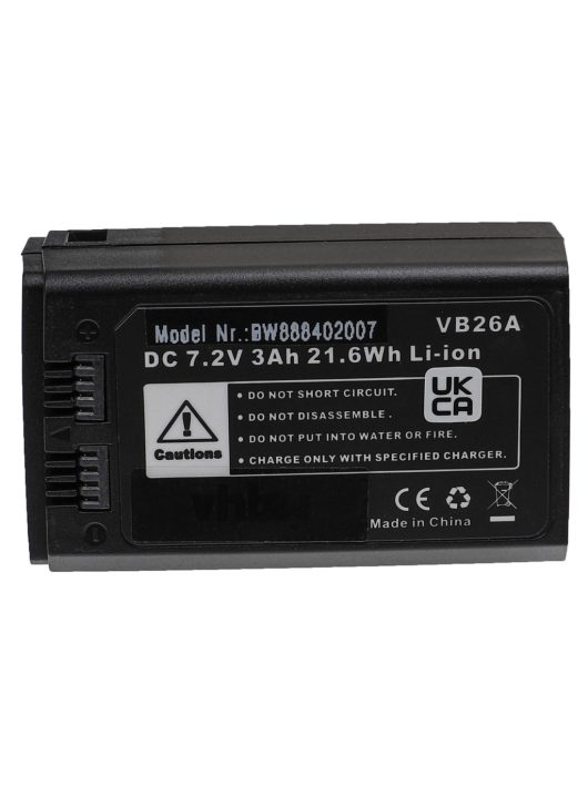 Godox VB26A Fényképezőgép Vakuegység Akkumulátor, VB26 - 3000mAh, 7,2V, Li-Ion