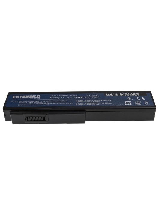 Notebook akkumulátor  Asus 90-NED1B2100Y, 15G10N373800, A32-M50, 15G10N373 - 6000 mAh 11,1 V Li-Ion