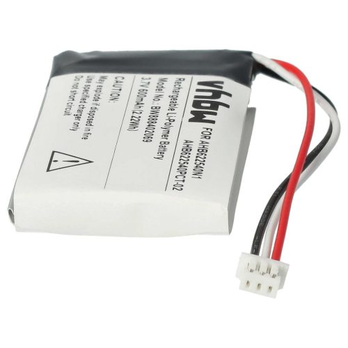 VHBW Vezeték nélküli fejhallgató akku Sennheiser 564546, AHB622540N1 - 600 mAh 3,7 V Li-polimer