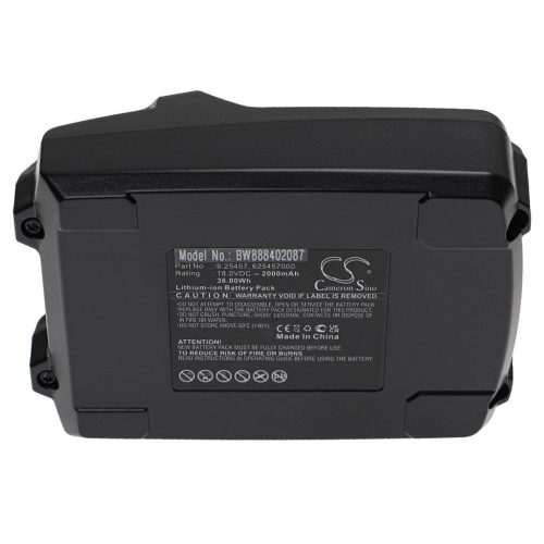 VHBW Electric power tool battery Metabo 6.25454, 6.2552, 6.25587, 6.25467, 6.2410 - 2000 mAh, 18 V, Li-Ion