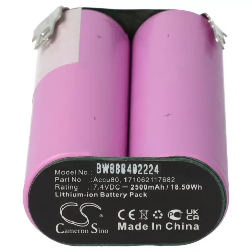 Wolf Garten Lawn Mower Battery 171062117682, Accu80 - 2500 mAh 7.4 V Li-Ion