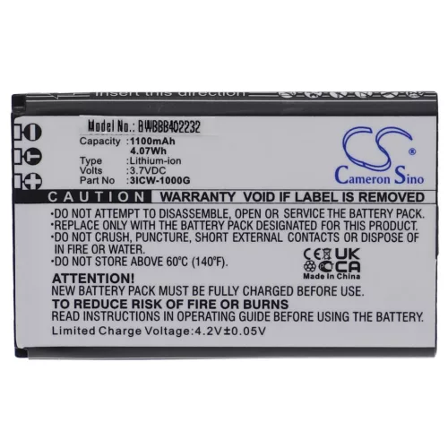 VHBW Vezetékes telefon akkuának  UniData / Incom 3ICW-1000G-hez - 1100 mAh 3,7 V Li-Ion