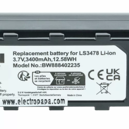 VHBW Akku Motorola 21-62606-01 Ersatz - 3400 mAh 3,7 V Li-Ion