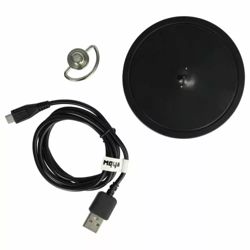 VHBW USB-Ladestation für Logitech Lautsprecher - Inklusive USB C Kabel schwarz