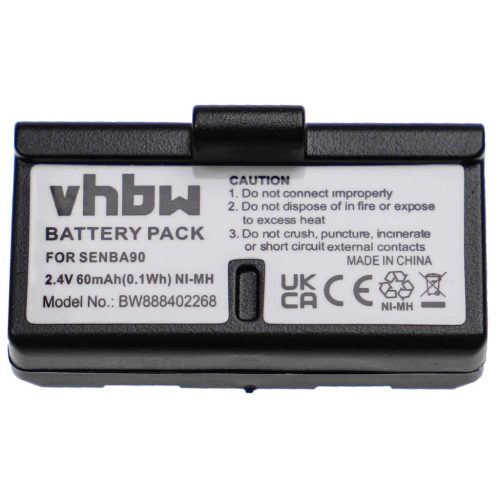VHBW Drahtloser Kopfhörer Akku Sennheiser BA90, E90, E180 - 60 mAh 2,4 V NiMH
