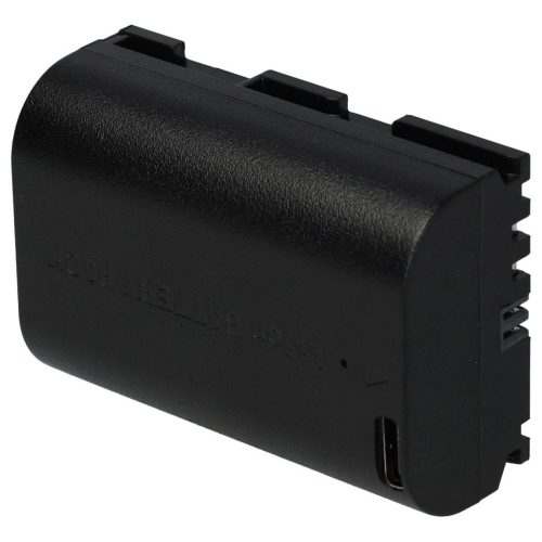 VHBW Canon LP-E6 Akku - 2250 mAh, 7,4 V, Li-Ion mit USB-C-Anschluss