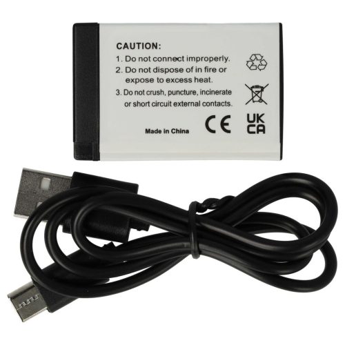 VHBW Canon LP-E17 Akku - 1000 mAh, 7,4 V, Li-Ion, mit USB C Anschluss