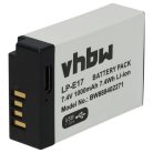 VHBW Canon LP-E17 Akku - 1000 mAh, 7,4 V, Li-Ion, mit USB C Anschluss