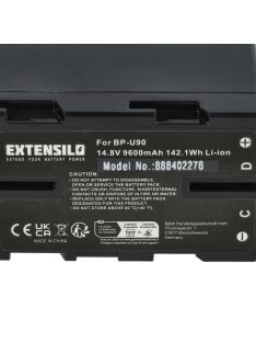   Sony BP-U95, BP-U90, BP-U30, BP-U60 akkumulátor - 9600 mAh, 14,8 V, Li-Ion