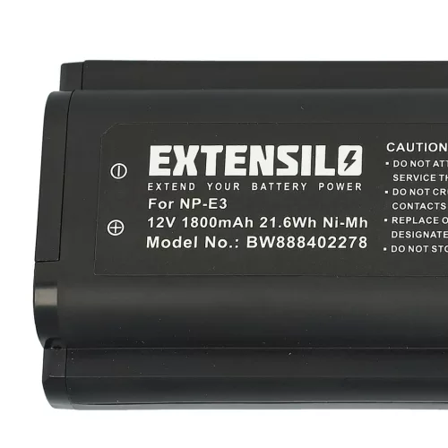 VHBW Canon 7084A002, 7084A001, NP-E3 Akku - 1800mAh, 12V, NiMH