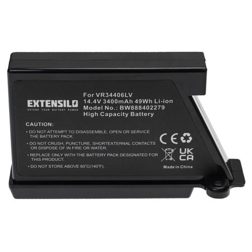 VHBW Battery for LG EAC60766102, EAC60766103, BRL1, EAC60766101 - 3400 mAh, 14.4 V, Li-Ion