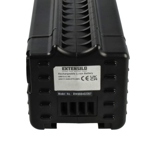 VHBW E-bike Akku Samsung SDI 24V - 11,6 Ah 24 V Li-Ion, Schwarz